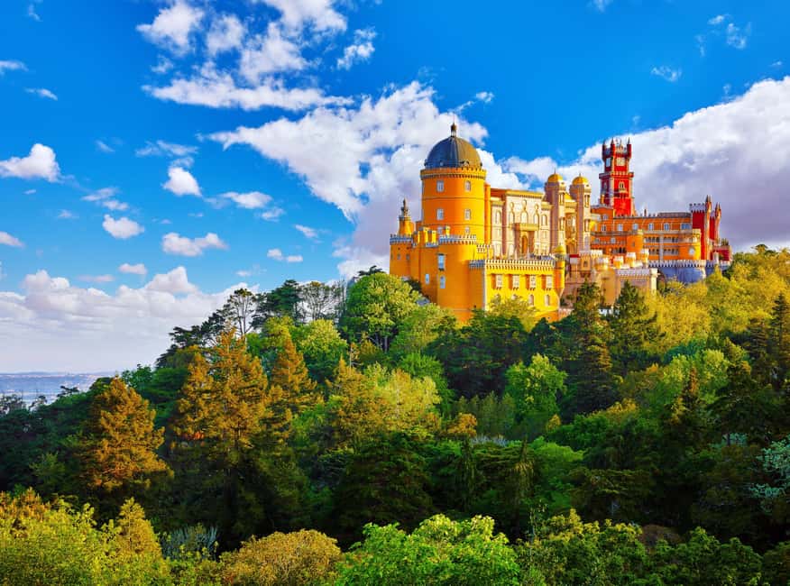 Lisbon: Pena Palace, Sintra, Regaleira, Roca, Cascais Tour - Pena Palace: Portugal’s Colorful Hilltop Showpiece