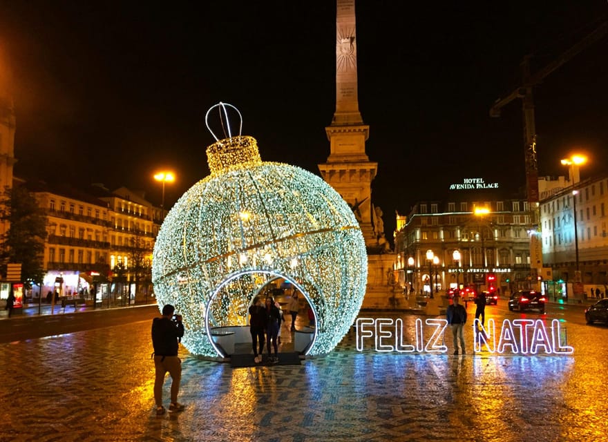 Lisbon: Private Christmas Lights Tour by Eco Tuk Tuk - Chiado brings style and seasonal sparkle