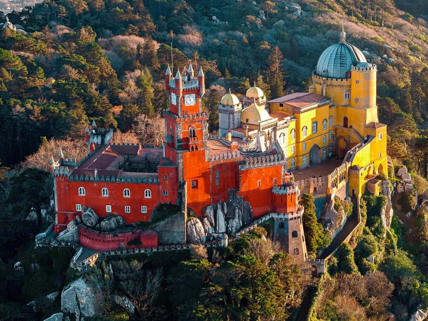 Lisbon: Sintra, Pena Palace, Cabo da Roca, & Cascais Tour - Walking through Pena Palace Gardens