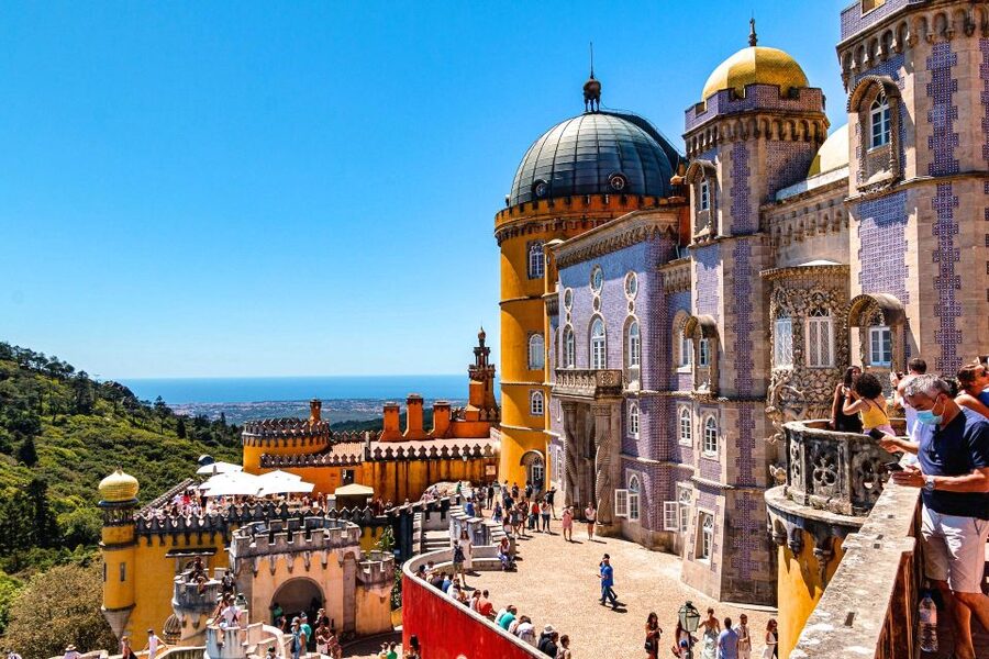 Lisbon: Sintra, Pena Palace, Cabo Roca Coast & Cascais Tour - Pena Palace and its gardens