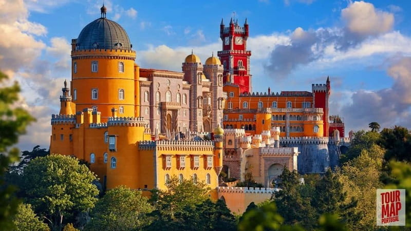 Lisbon: Sintra, Pena Palace, Moorish Castle & Regaleira Tour - Pena Palace: Portugal’s colorful hilltop showpiece