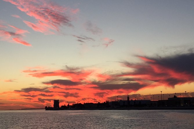 Lisbon Small Group 2h Sunset Sailing- Live Commentary & a Drink - Commerce Square and the city rising behind it