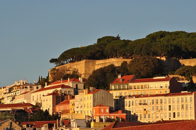 Lisbon Small Group 2h Sunset Sailing- Live Commentary & a Drink - A distant view toward Saint George’s Castle