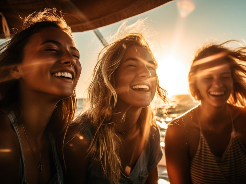 Lisbon: Sunset Boat Party Cruise with DJ and Open Bar - A floating party with Lisbon in the background
