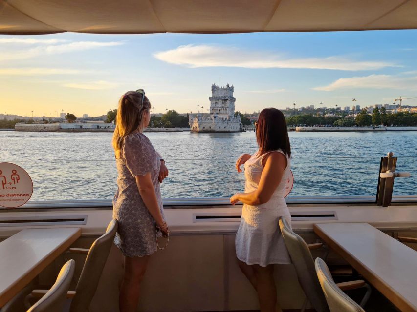 Lisbon: Sunset Cruise with Welcome Drink and Snacks - Drinks, snacks, music, and onboard comfort