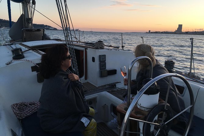 Lisbon Sunset Sailing Tour with White or Rosé Wine and Snacks - Belém Tower and the old maritime edge