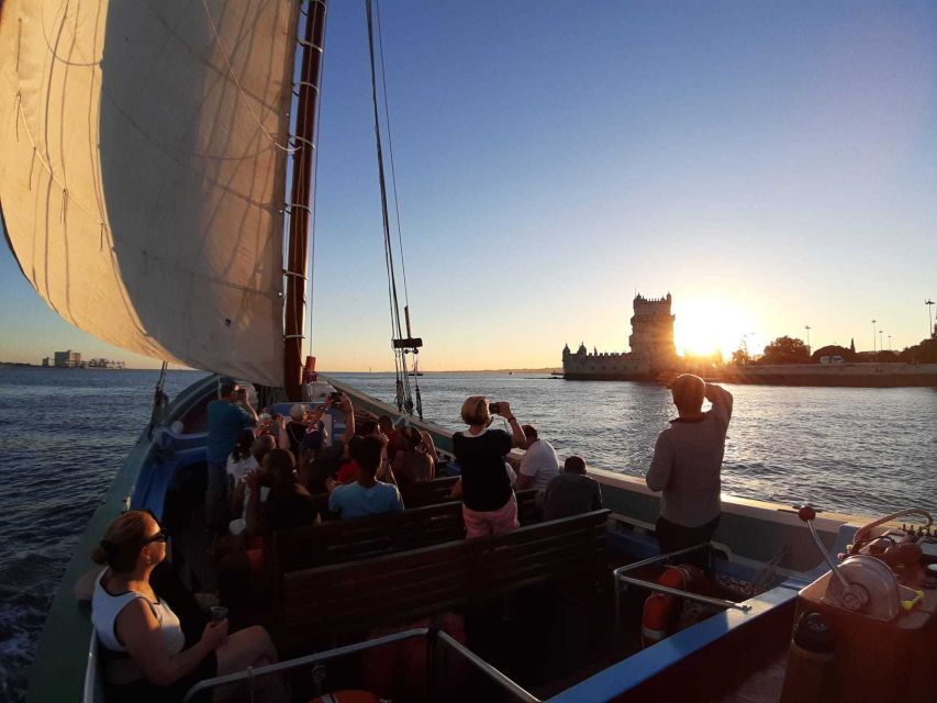 Lisbon: Tagus River Sunset Cruise in a Traditional Vessel - What the crew and guide add