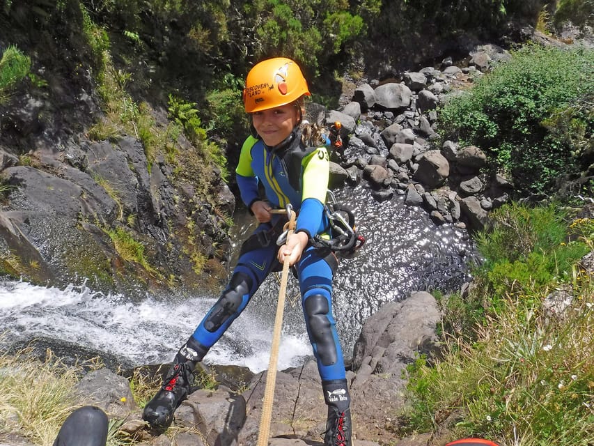 Madeira: Beginner (Level 1) Canyoning Experience - Scrambling, splashing, and six waterfalls