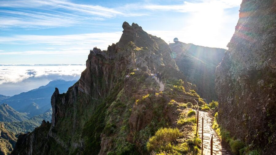 Madeira Stairway to Heaven to Larano Hike Mountain to Sea - Following Vereda do Larano toward Porto da Cruz