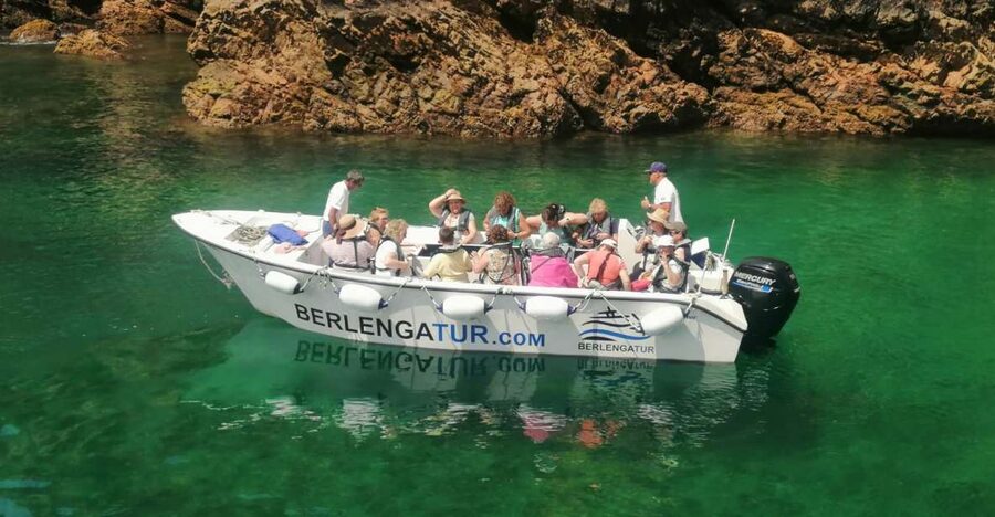 Peniche: Berlengas Roundtrip and Glass-Bottom Boat Cave Tour - Leaving Peniche on the 30-minute ferry