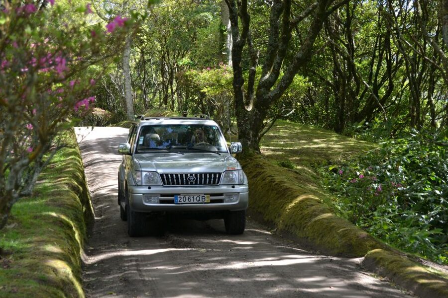 Ponta Delgada: Half-Day 4x4 Sete Cidades Trip - Leaving Ponta Delgada for the Volcanic Crater