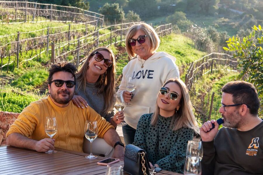 Porches: Algarve Vineyard Tour and Wine Tasting Experience - Four wines and a generous table of tapas