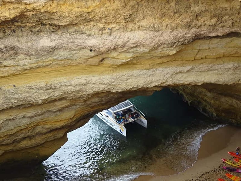 Portimão: Benagil Caves & Golden Coast Eco Catamaran Tour - Portimão Marina is the starting point