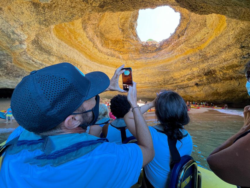 Portimão: Benagil Grottoes Boat Cruise - Entering Algar Seco and the Benagil grottoes