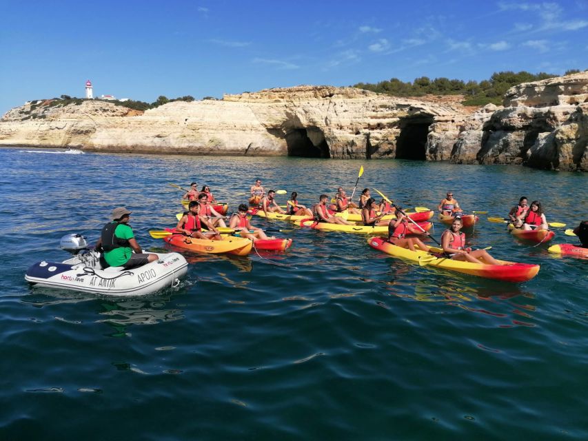 Portimão: Kayak Tour of Benagil Caves - From Portimão Marina to the Algarve Cliffs