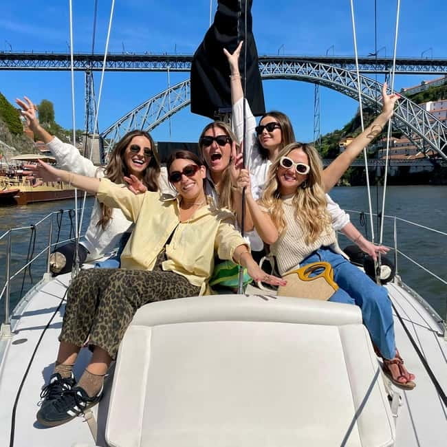 Porto: Best Charming Sailboat Cruise Sunset - Porto from the Douro: bridges, rooftops, and riverfront quarters