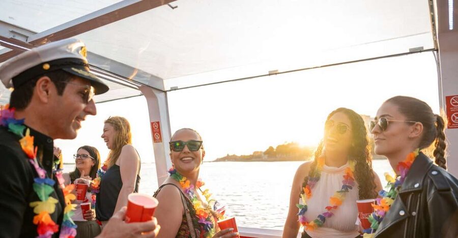 Porto: Douro River Party Boat with Sunset Option & 6 Bridges - A river party with Porto as the backdrop