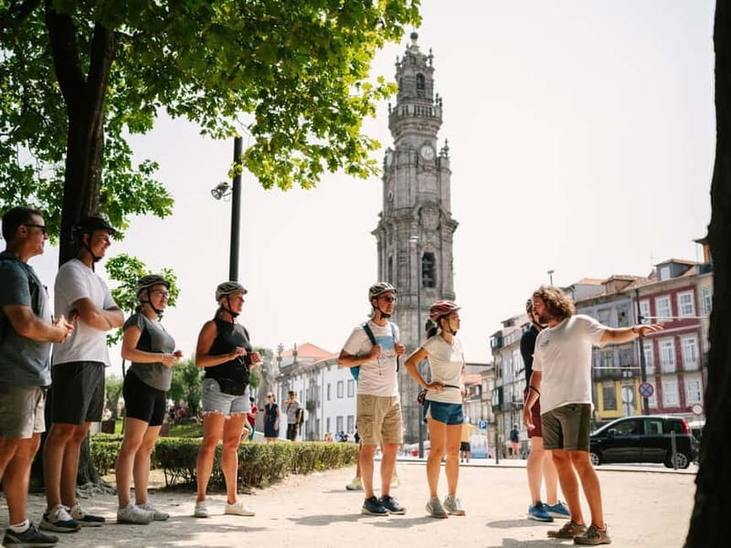 Porto: Highlights in 3 Hours E-Bike Tour - Crossing toward Porto Cathedral
