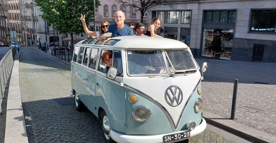 Porto: Private Sightseeing Tour by VW Kombi (2–8 People) - Heading west to the Atlantic coast