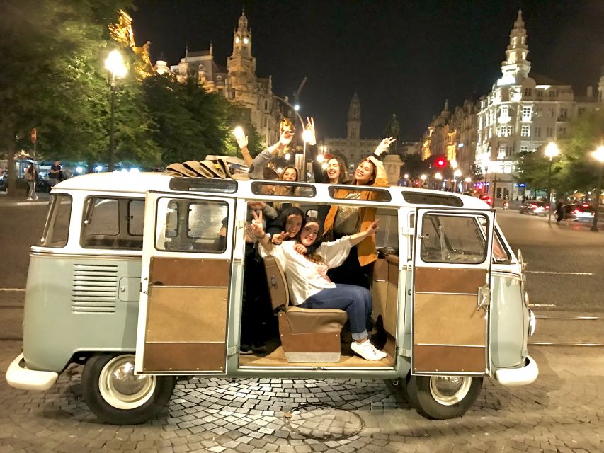 Porto: Private Sightseeing Tour by VW Kombi (2–8 People) - Riverfront views toward the wine lodges