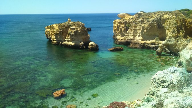 Private Guided Tuk-Tuk Tour with Pick-Up and Drop-Off of Albufeira - Coastal viewpoints, cliffs, and beach photographs
