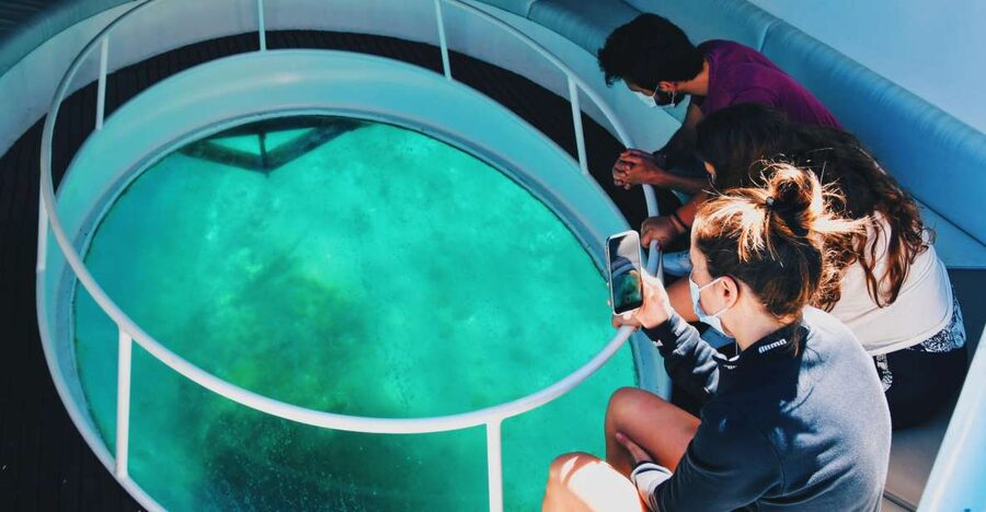 São Miguel: Glass Bottom Boat Tour with Snorkeling - Starting at Vila Franca do Campo Marina