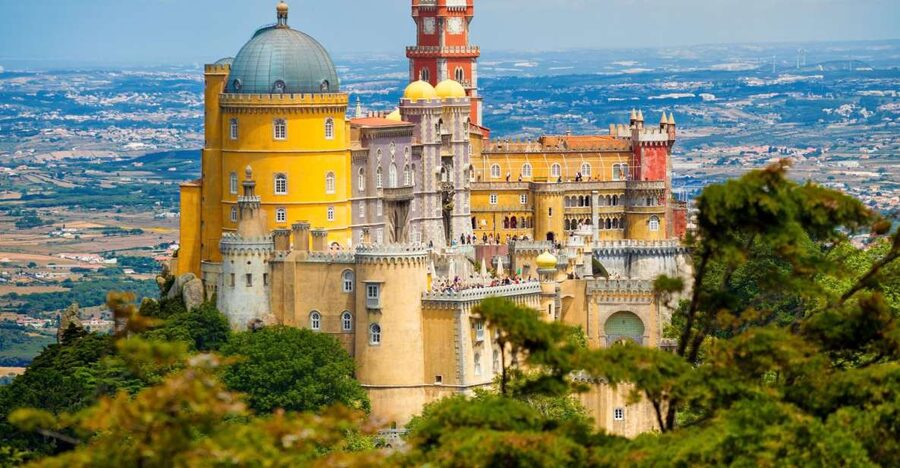 Sintra: Full-Day Tour from Lisbon with Wine Tasting - Sintra village, churches, fountains, and palace views