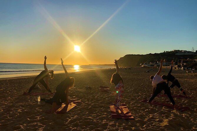 Sunset Yoga at Lagos's beautiful beach by el Sol Lifestyle - A sunset class at Praia de Porto Mós